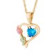 Heart with Multiple Stone Options & All Birthstones - by Landstrom's